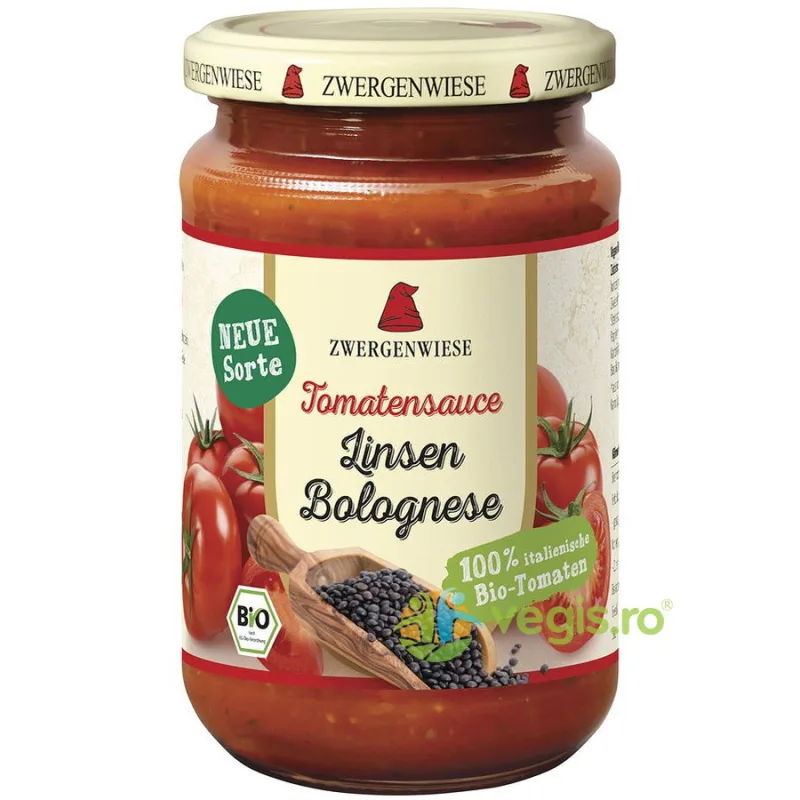 Sos Bolognese cu Tomate si Linte Ecologic/Bio 340ml ZWERGENWIESE — preț și oferte