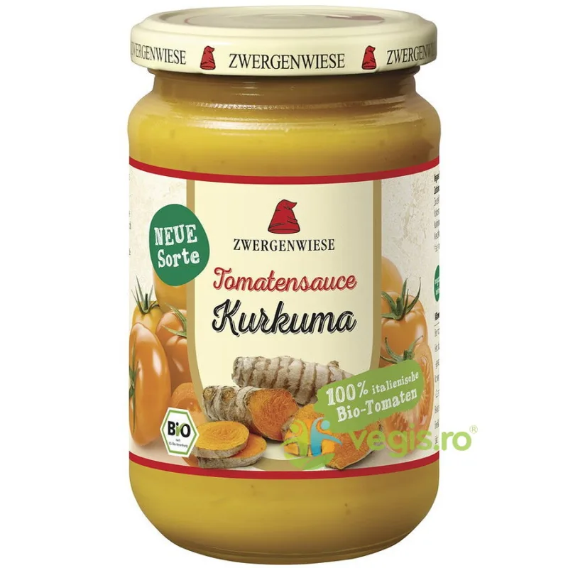 Sos de Tomate cu Curcuma Ecologic/Bio 340ml ZWERGENWIESE — preț și oferte