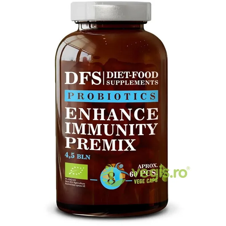 Premix Probiotice Cresterea Imunitatii Ecologic/Bio 60cps DIET FOOD — preț și oferte