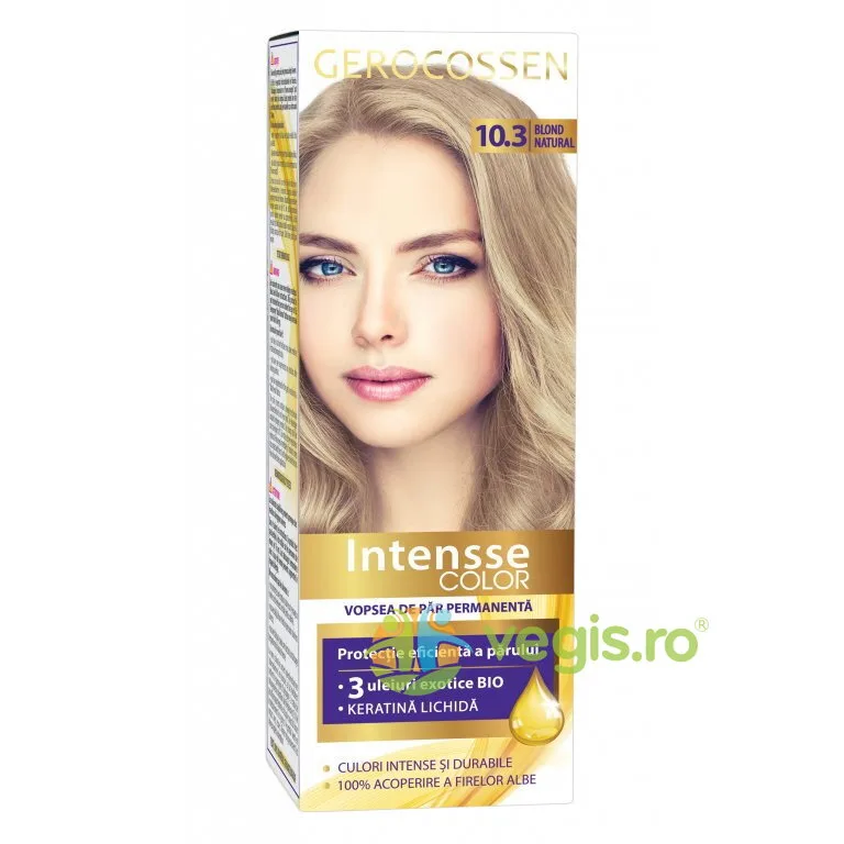 Vopsea de Par Intensse Color Nr. 10.3 Blond Natural 50ml GEROCOSSEN — preț și oferte