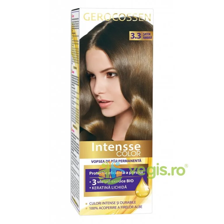Vopsea de Par Intensse Color Nr. 3.3 Saten Ambra 50ml GEROCOSSEN — preț și oferte