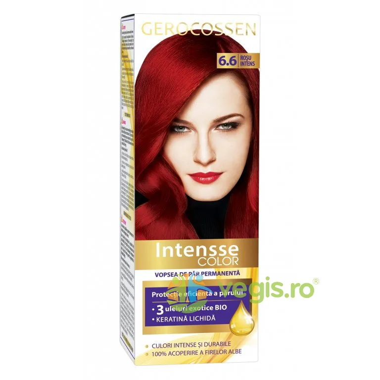 Vopsea de Par Intensse Color Nr. 6.6 Rosu Intens 50ml GEROCOSSEN — preț și oferte