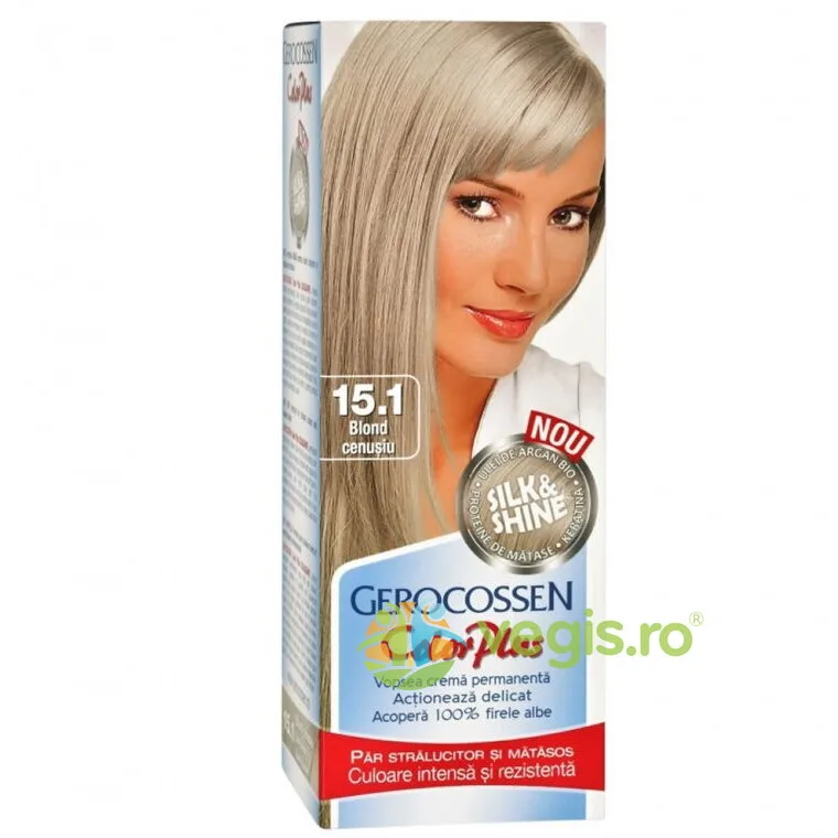 Vopsea de Par Intensse Color Nr. 15.1 Blond Cenusiu 50ml GEROCOSSEN — preț și oferte