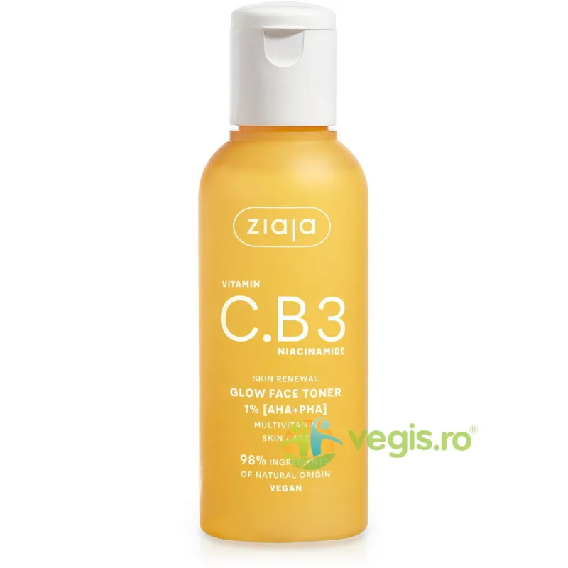 Lotiune Tonica pentru Fata cu Acid 1% (AHA+PHA), Vitamina C.B3 si Niacinamide 120ml ZIAJA — preț și oferte
