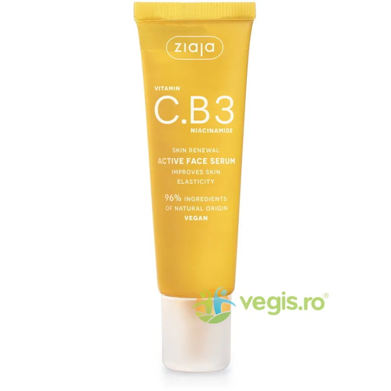 Ser Activ pentru Fata cu Vitamina C.B3 si Niacinamide 30ml ZIAJA — preț și oferte