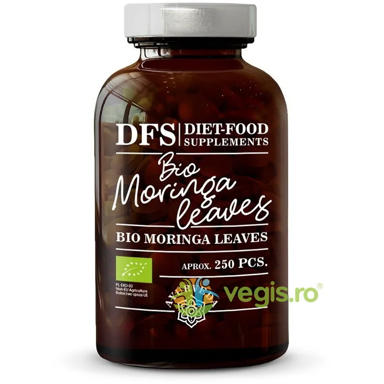 Moringa 500mg Ecologica/Bio 250cps DIET FOOD — preț și oferte
