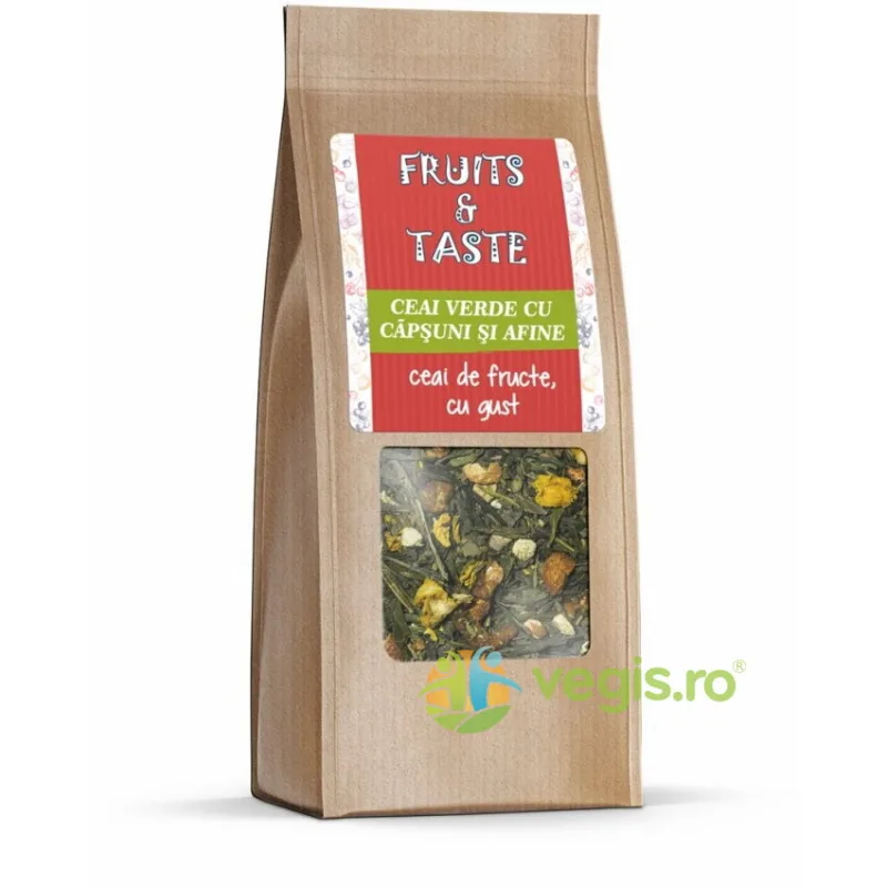 Ceai Verde cu Capsuni si Afine 80g PRONAT — preț și oferte