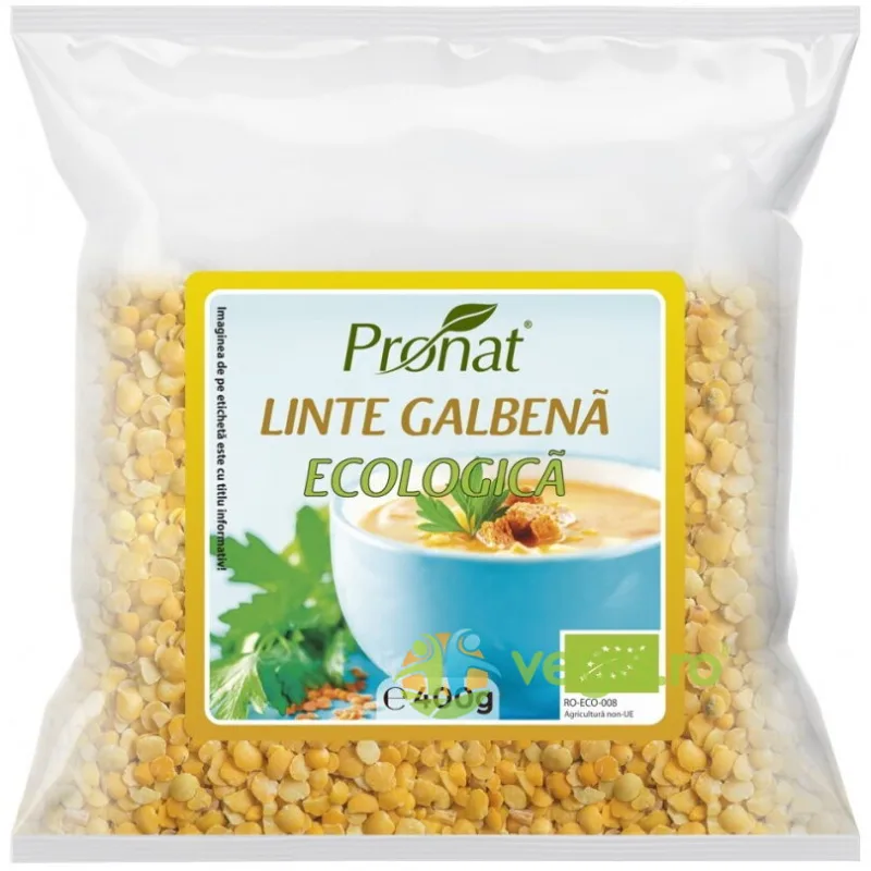 Linte Galbena Ecologica/Bio 400g PRONAT — preț și oferte