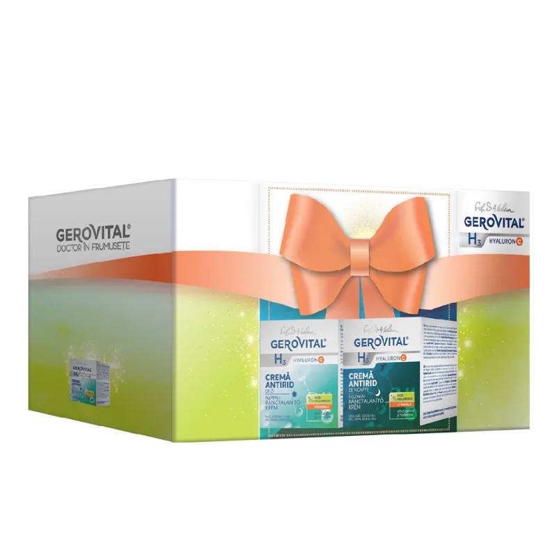 Pachet H3 Hyaluron C Crema de zi si Crema de noapte, Gerovital FARMEC — preț și oferte
