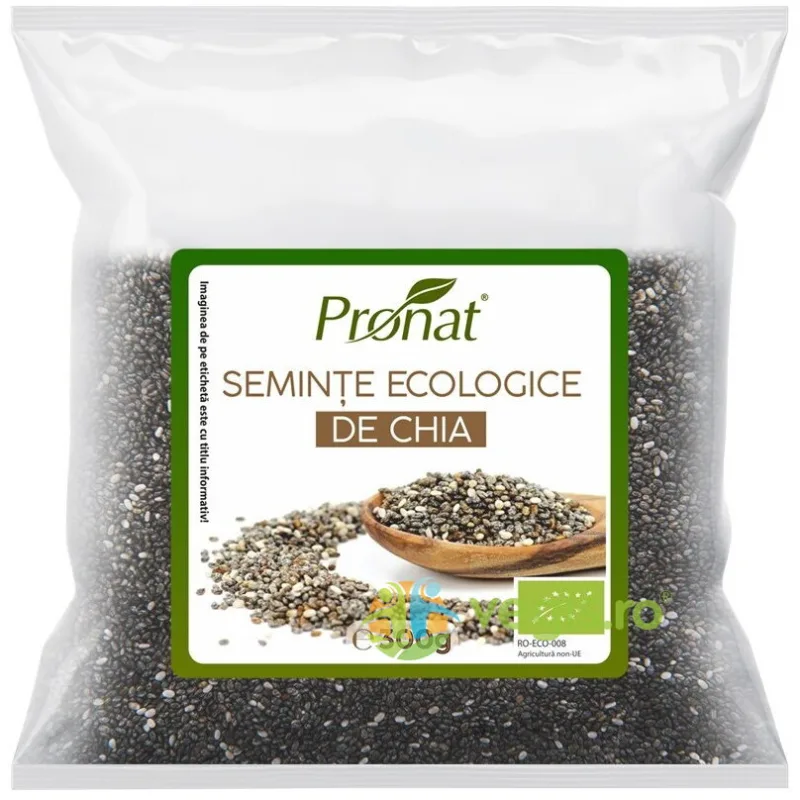 Seminte de Chia Ecologice/Bio 300g PRONAT — preț și oferte