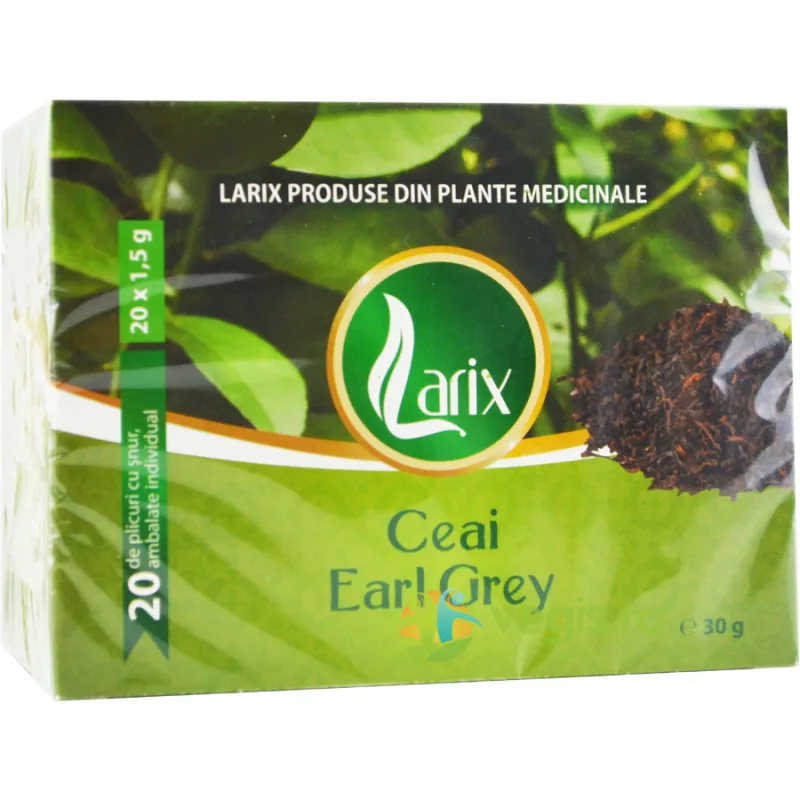 Ceai Earl Grey 20dz Larix — preț și oferte