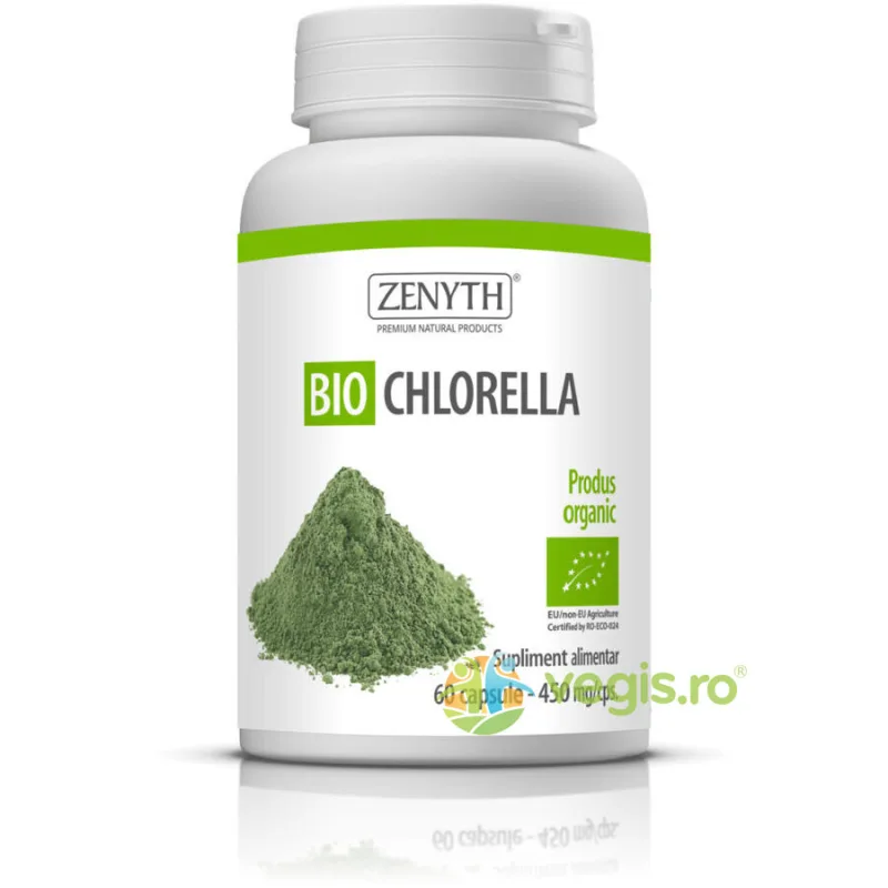 Chlorella 450mg Ecologica/Bio 60cps Zenyth — preț și oferte
