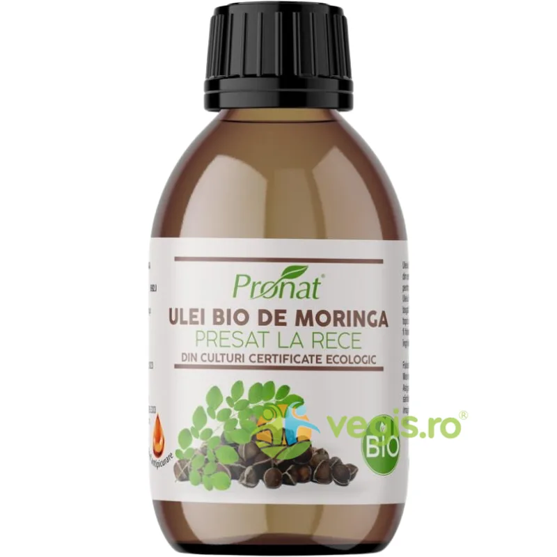 Ulei din Seminte de Moringa Presat la Rece Ecologic/Bio 100ml PRONAT — preț și oferte