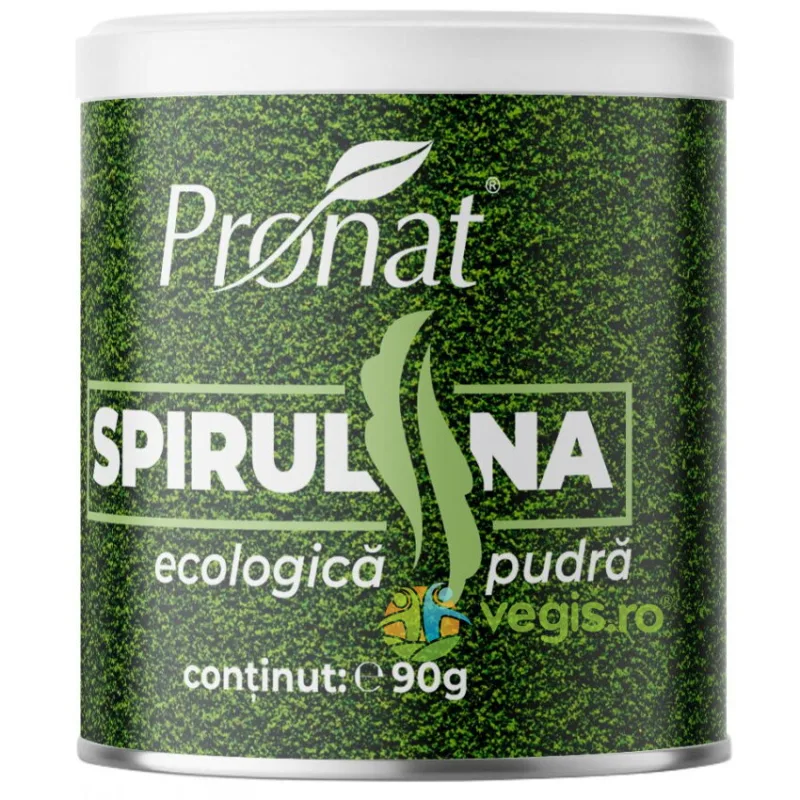 Spirulina Pulbere Ecologica/Bio 90g PRONAT — preț și oferte