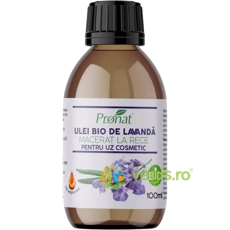 Ulei de Lavanda Macerat la Rece pentru Uz Cosmetic Ecologic/Bio 100ml PRONAT — preț și oferte