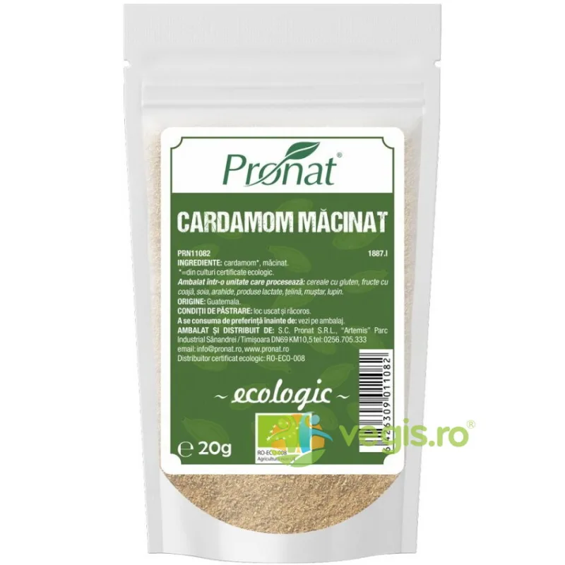 Cardamom Macinat Ecologic/Bio 20g PRONAT — preț și oferte