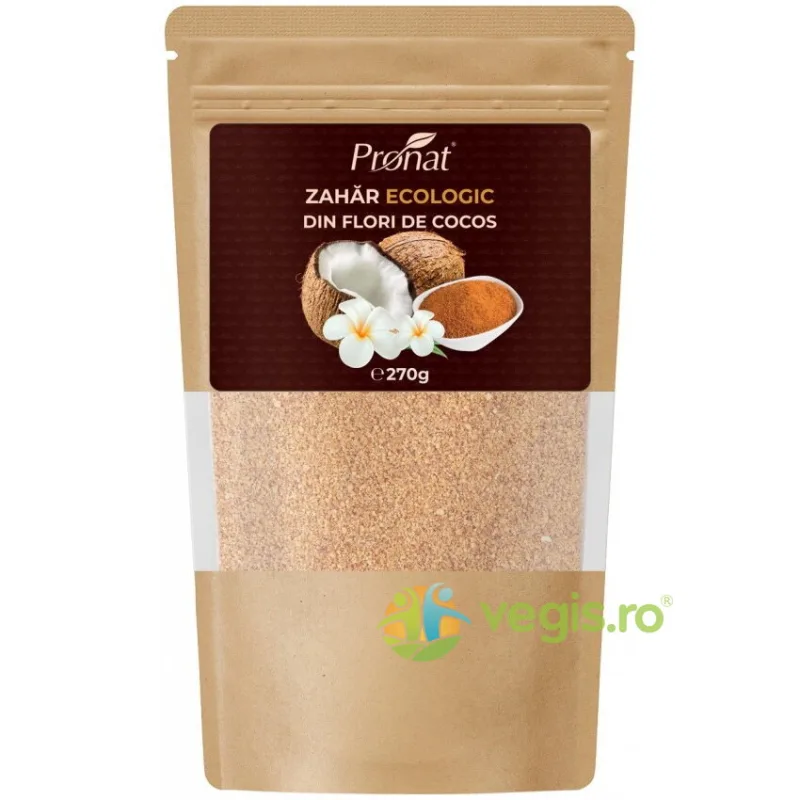 Zahar din Nuca de Cocos Ecologic/Bio 270g PRONAT — preț și oferte