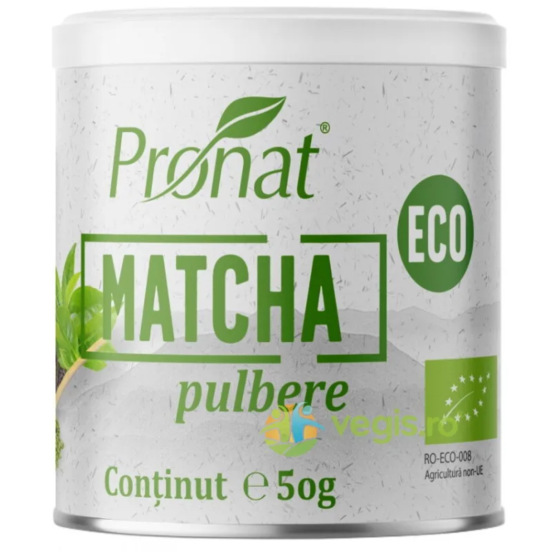 Matcha Pulbere Ecologica/Bio 50g PRONAT — preț și oferte