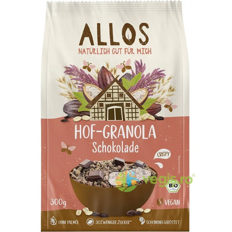 Granola cu Ciocolata Ecologica/Bio 300g ALLOS — preț și oferte