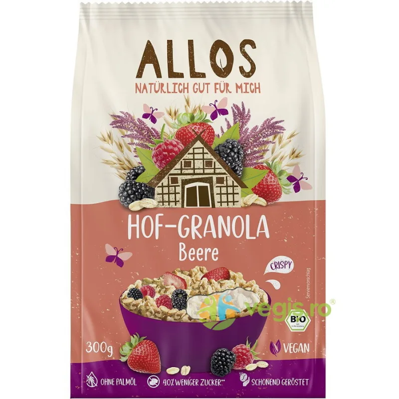 Granola cu Fructe de Padure Ecologica/Bio 300g ALLOS — preț și oferte