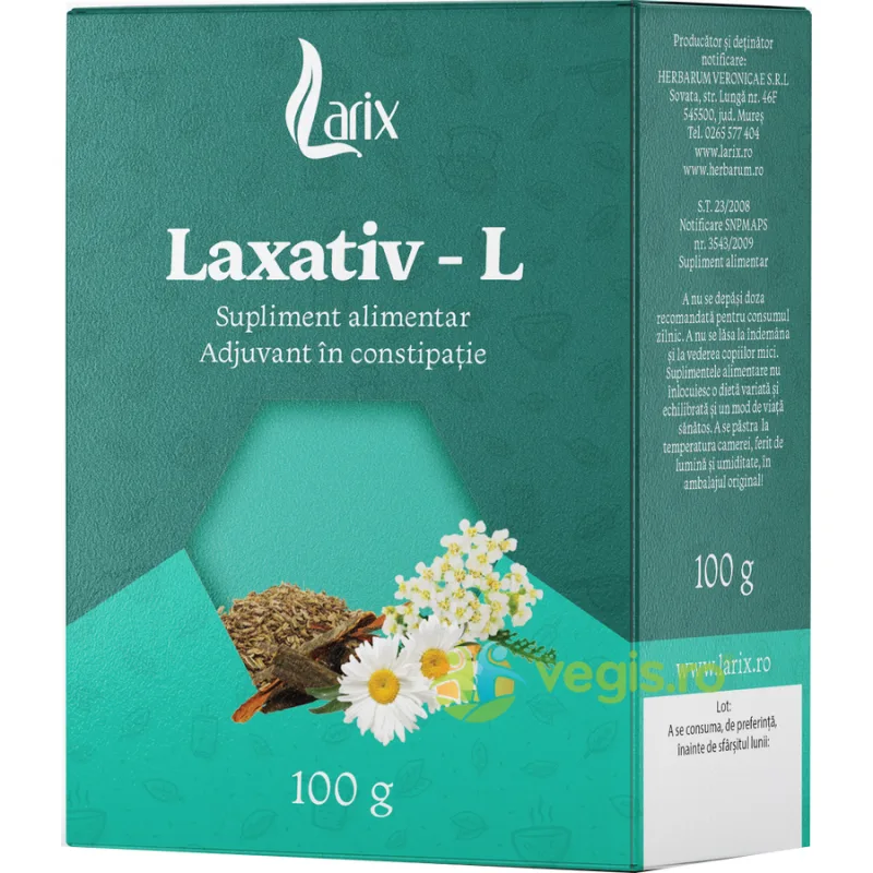 Ceai Laxativ - L 100g Larix — preț și oferte