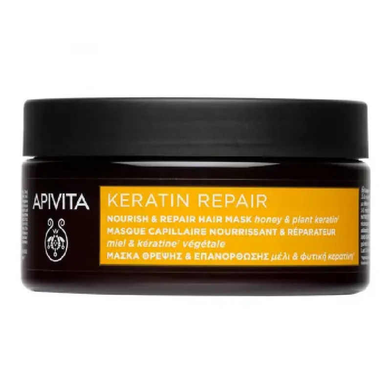 Masca reparatoare cu keratina, 200 ml, Apivita — preț și oferte