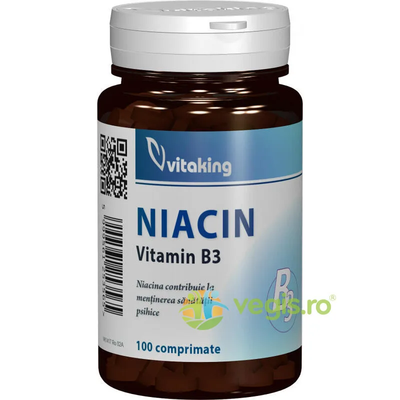 Vitamina B3 (Niacina) 100mg 100cpr VITAKING — preț și oferte