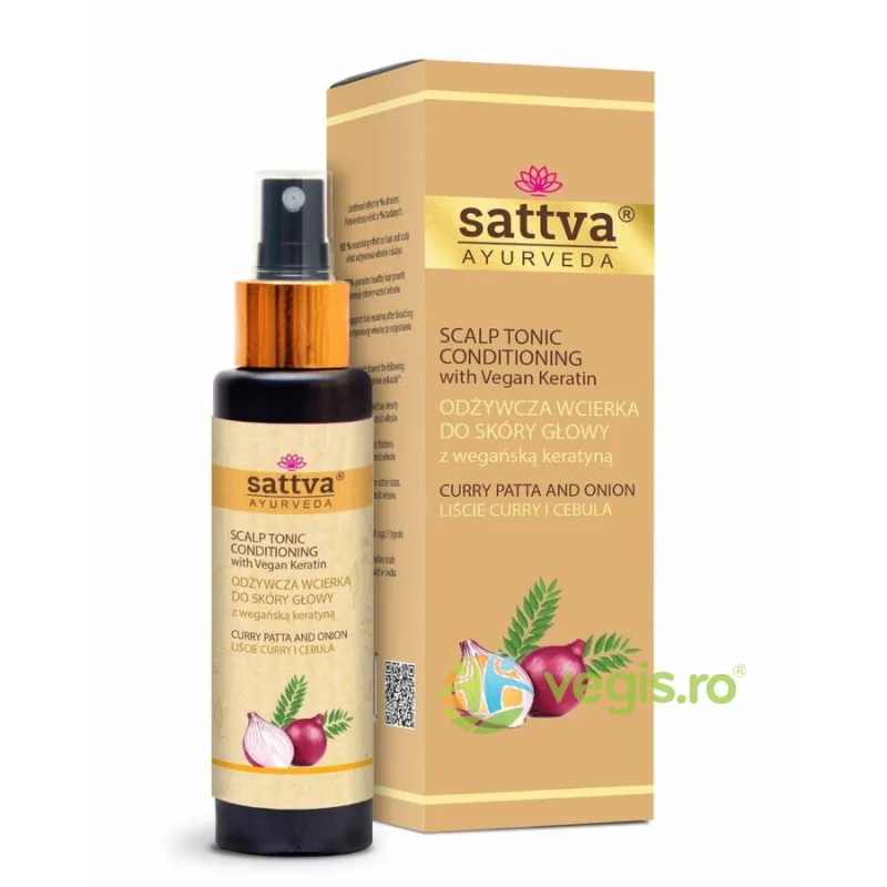 Tratament Impotriva Caderii Parului cu Ceapa si Curry 100ml Sattva Ayurveda — preț și oferte