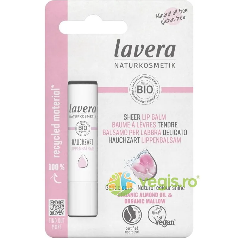 Balsam de Buze Nuantat cu Ulei de Migdale Sheer Lip Balm 4.5g LAVERA — preț și oferte
