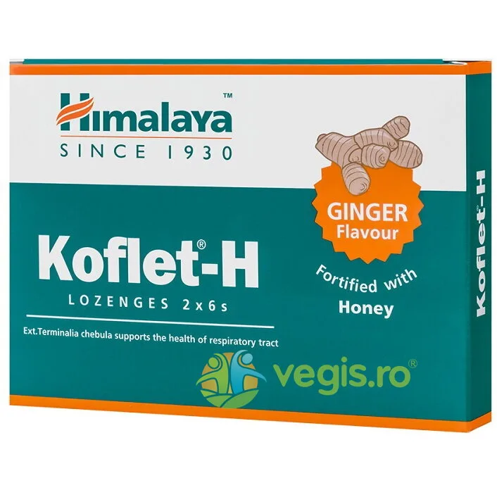 Koflet H cu Aroma de Ghimbir 12cpr masticabile HIMALAYA — preț și oferte