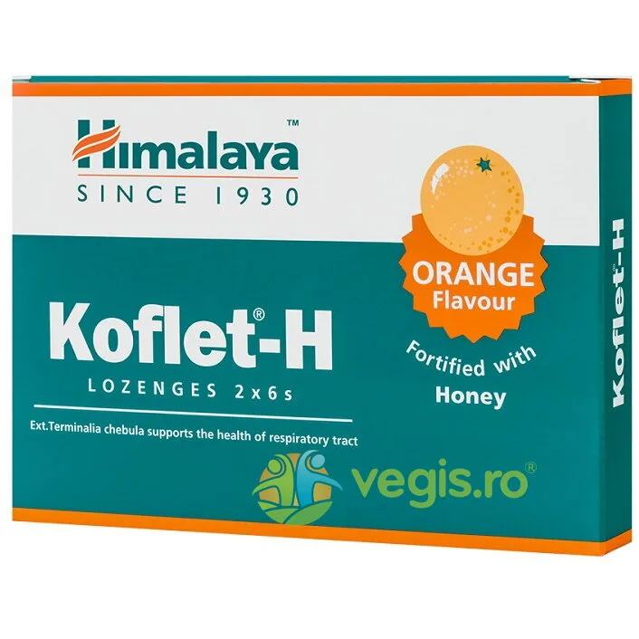 Koflet H cu Aroma de Portocale 12cps masticabile HIMALAYA — preț și oferte