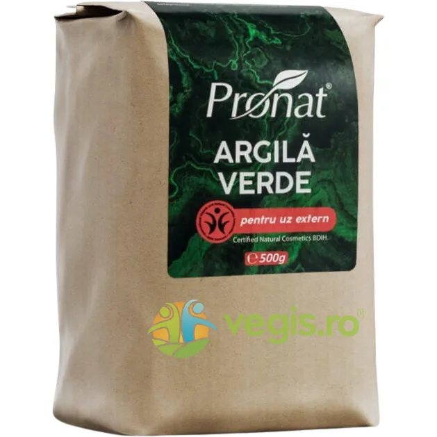 Argila Verde Fina pentru Uz Extern 500g PRONAT — preț și oferte