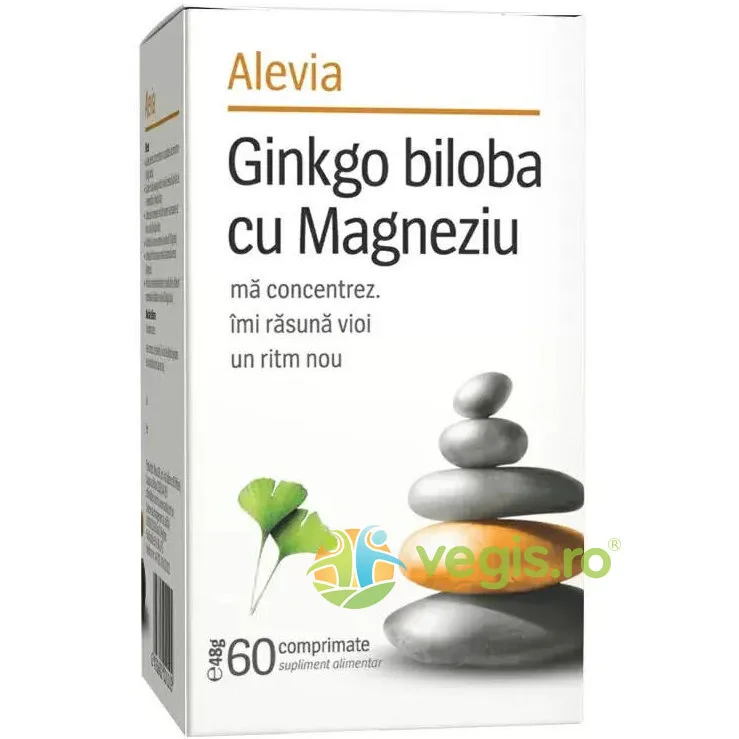 Ginkgo Biloba cu Magneziu 60cpr ALEVIA — preț și oferte