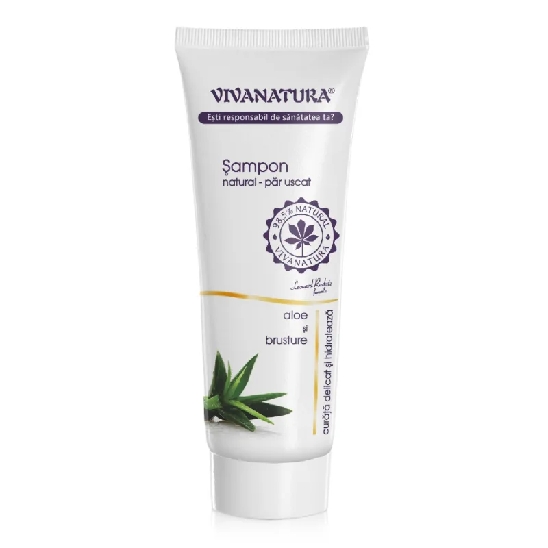 Sampon pentru par uscat cu aloe si brusture, 250 ml, Vivanatura — preț și oferte