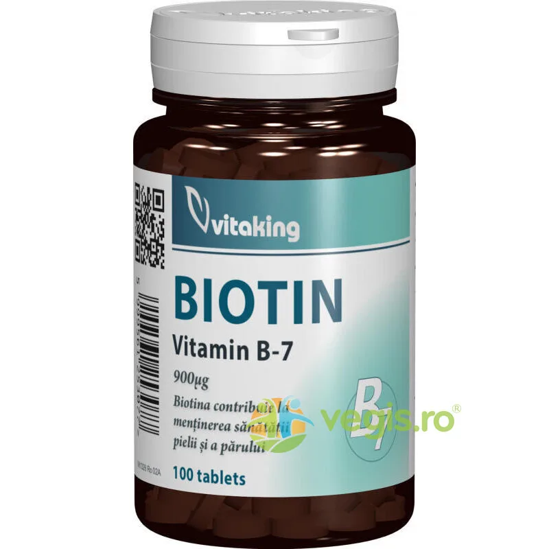 Vitamina B7 (Biotina) 900mcg 100cpr VITAKING — preț și oferte