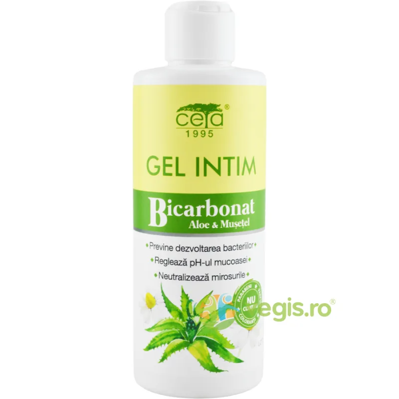 Gel Intim cu Bicarbonat, Aloe si Musetel 200ml Ceta Sibiu — preț și oferte