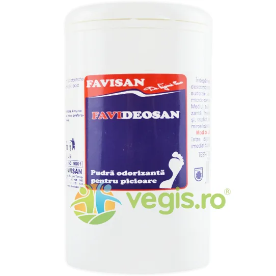 Pudra Odorizanta pentru Picioare Favideosan 100g Favisan — preț și oferte