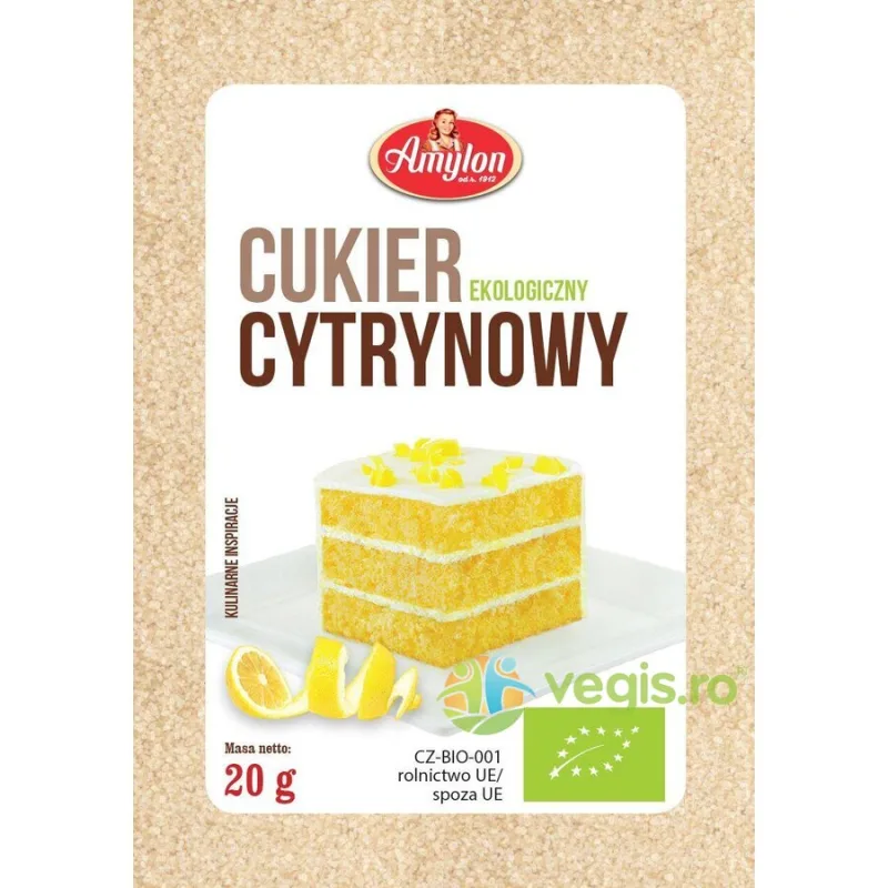 Zahar de Trestie cu Coaja de Lamaie Ecologic/Bio 20g AMYLON — preț și oferte