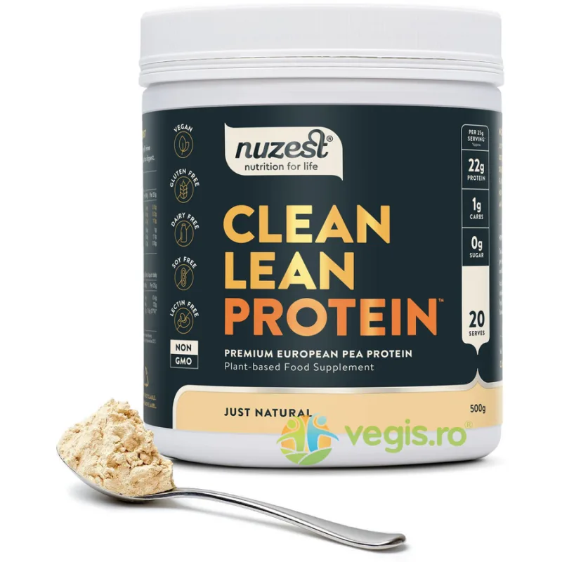 Proteina Vegetala Clean Lean Protein - Natural 500g NUZEST — preț și oferte