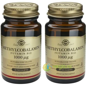 Pachet  Methylcobalamin (Vitamina B12) 1000mcg (Metilcobalamina) Sublinguale 30tb+30tb