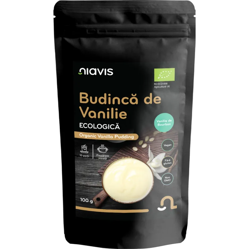 Budinca de Vanilie fara Gluten Ecologica /Bio 100g NIAVIS — preț și oferte