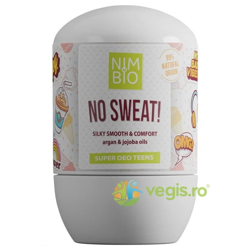 Deodorant Natural pentru Adolescente No Sweat 50ml NIMBIO — preț și oferte