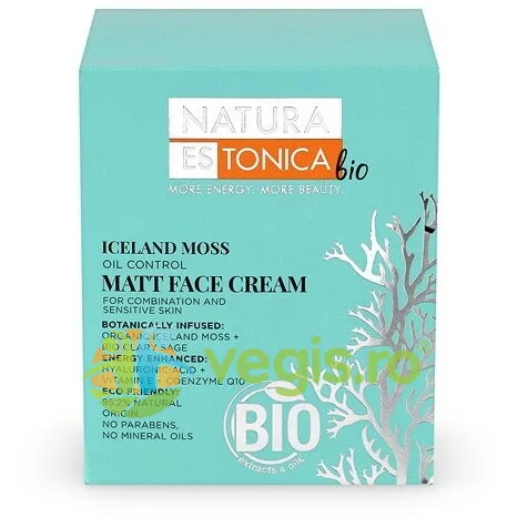 Crema Matifianta pentru Ten Mixt sau Sensibil Iceland Moss 50ml — preț și oferte