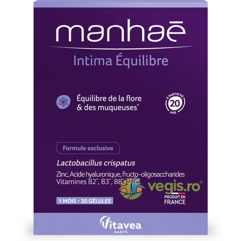 Intima Equilibre (Echilibru Intim) 30cps vegetale Vitavea, MANHAE — preț și oferte