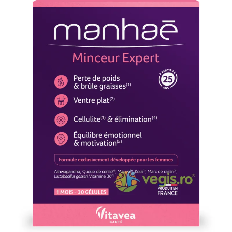 Minceur Expert (Expert in Slabire) 30cps vegetale Vitavea, MANHAE — preț și oferte