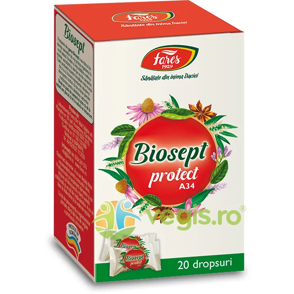Biosept Protect (A34) 20 dropsuri FARES — preț și oferte
