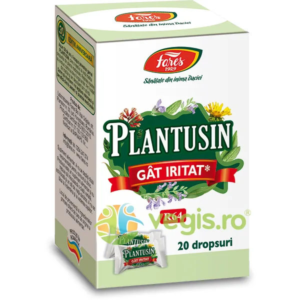 Plantusin Gat Iritat (R64) 20 dropsuri FARES — preț și oferte