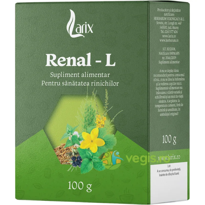 Ceai Renal-L 100g Larix — preț și oferte