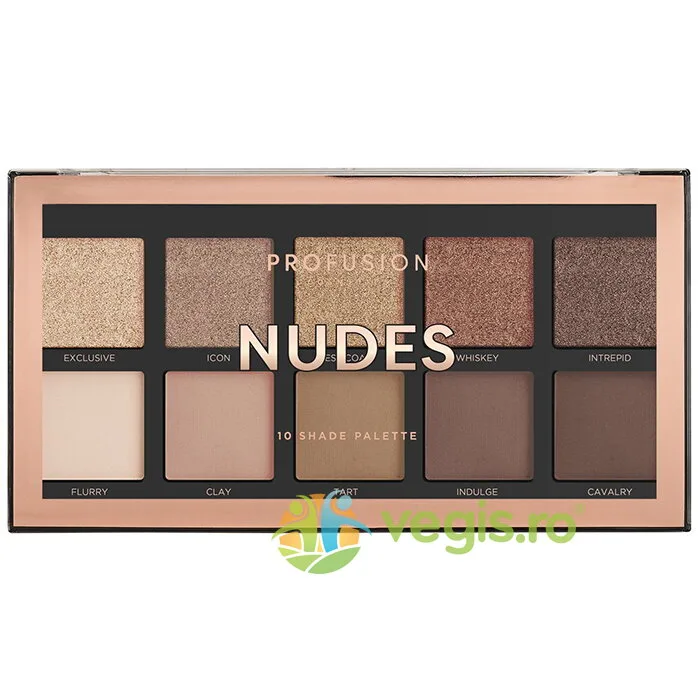 Paleta Farduri 10 Nuante Nudes 103g PROFUSION COSMETICS — preț și oferte