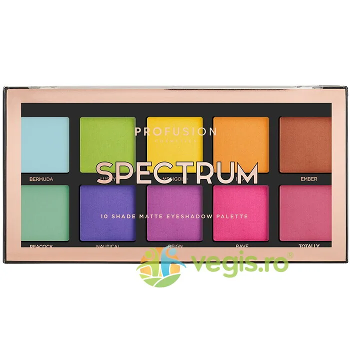 Paleta Farduri 10 Nuante Spectrum 103g PROFUSION COSMETICS — preț și oferte